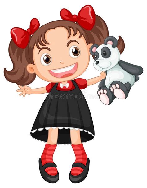 Little Girl Holding Teddy Bear 7 Stock Illustrations 566 Little Girl