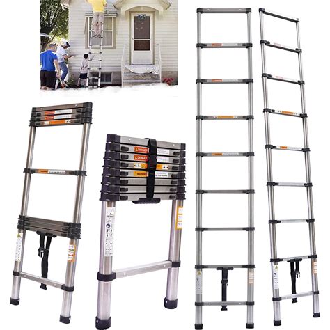 Telescoping Ladder Portable Telescopic Extension 2 6M Tall Multi