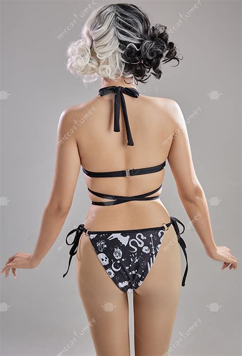 Gothic Women Swimsuits Bat Witch Style Swimwear Sexy Bathing Suit Top Quality Bikini Sets