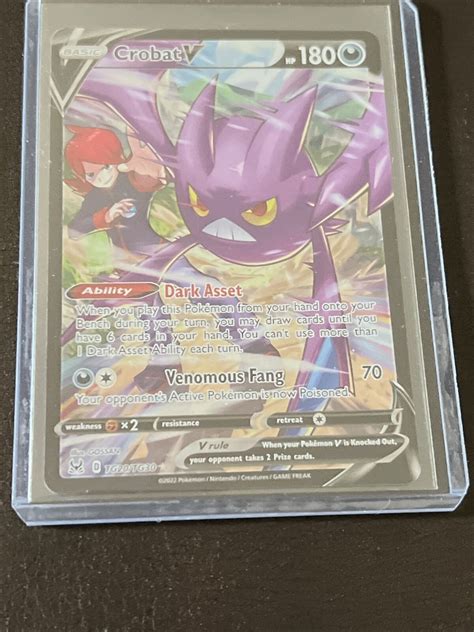 Pokémon Tcg Crobat V Lost Origin Trainer Gallery Tg20tg30 Holo Ultra