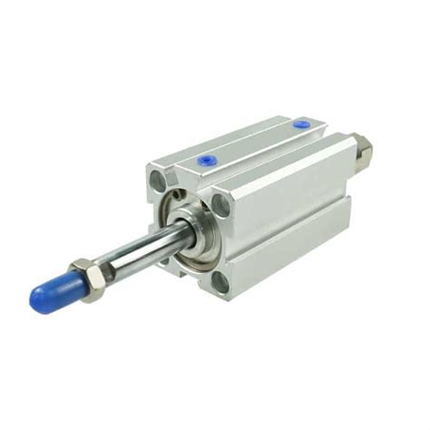 Aluminum Alloy Pneumatic Air Double Acting Cylinder Non Rotating Double