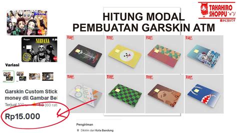 Hitung Modal Hpp Pembuatan Sticker Kartu Atm Skin Card E Money Flazz