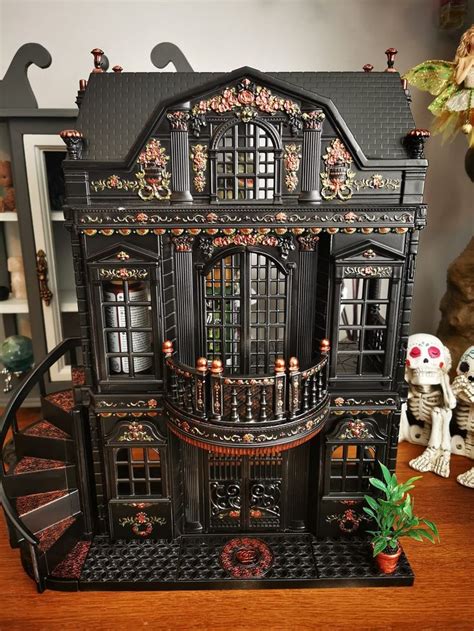 Pin On Dollhouse Obsession Haunted House Decorations Halloween House