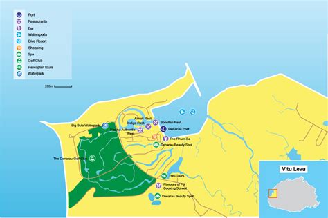 Denarau Island Fiji Map