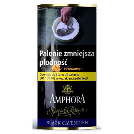 Tytoń AMPHORA BLACK CAVENDISH 40g Tytonie fajkowe SklepTytoniowy pl