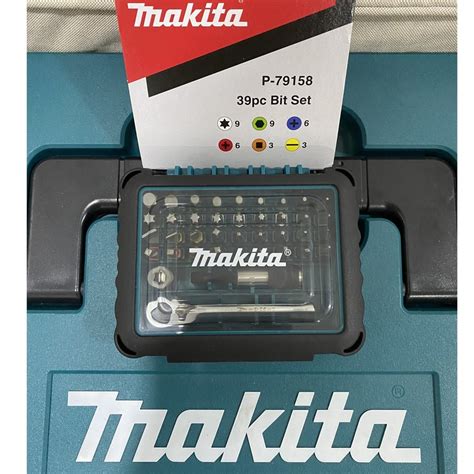 Makita P 79158 P79158 79158 มากีต้า ชุดก๊อกแก๊ก และดอกไขควง นำเข้า Made In Japan 39ชิ้น พร้อม