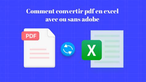 Comment Convertir Un Pdf En Excel Avec Sans Adobe Updf