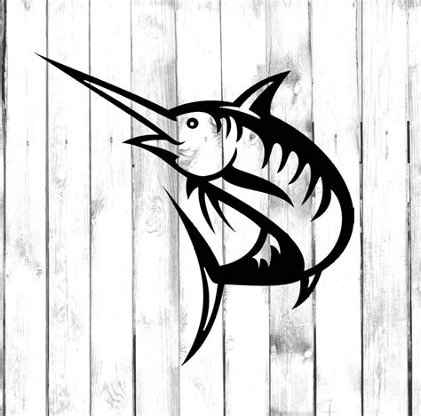 Swordfish Decal Di Cut Decal Etsy