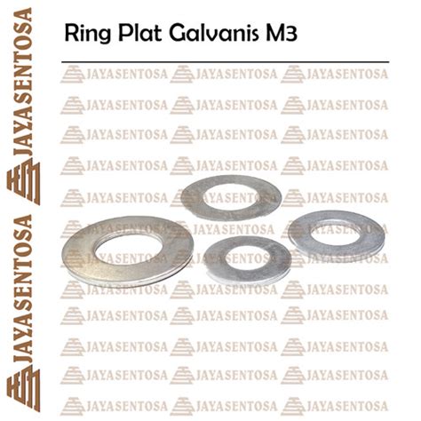 Jual Ring Plat Galvanis M Washer Putih Galvanis M Isi Pcs