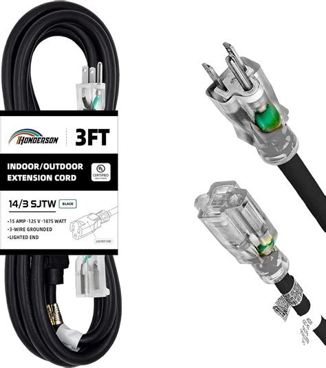 Amazon Honderson Ft Lighted Outdoor Extension Cord