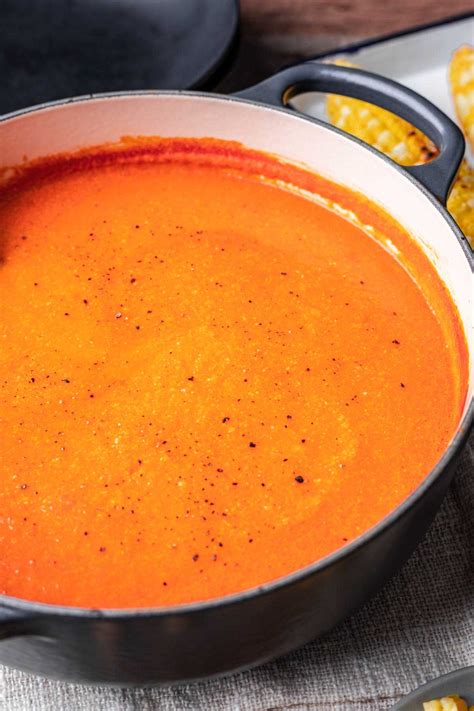 Roasted Tomato Corn Soup - Homemade Hooplah