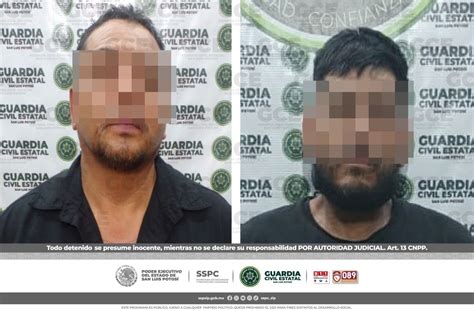 GUARDIA CIVIL ESTATAL ARRESTA A DOS MASCULINOS POR PROBABLE VIOLENCIA