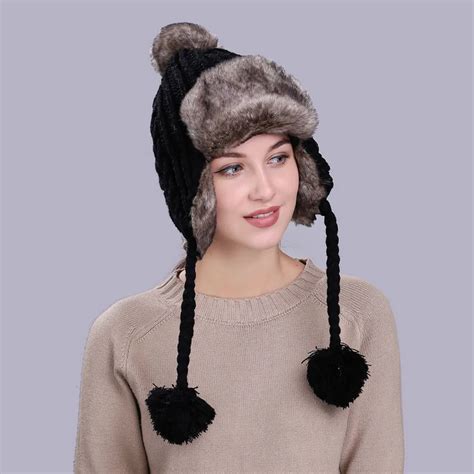 Buy New Design Ear Keep Warm Women Winter Hat With Ear