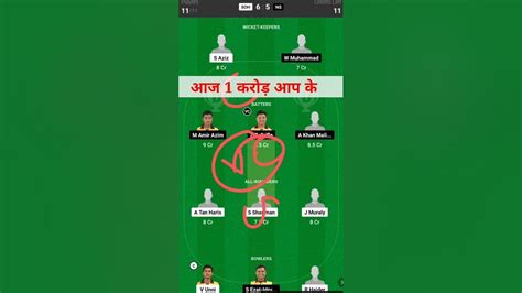 Soh Vs Ns Dream11 Team Soh Vs Ns Dream11 Prediction T20 Match