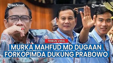 Keras Mahfud MD Soal Rekaman Diduga Forkopimda Batubara Dukung Prabowo