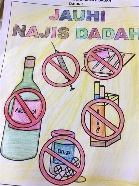 Poster Lukisan Program Pencegahan Dadah Sumber Pendidikan