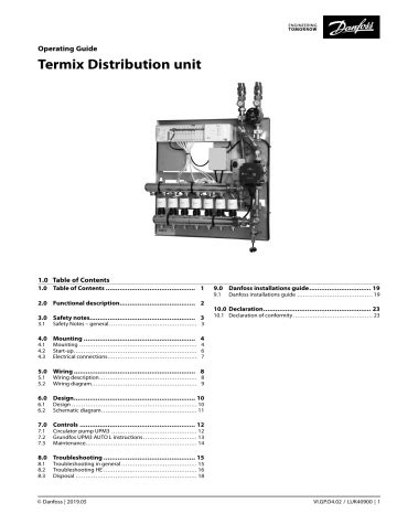 Danfoss Termix Distribution Unit Operating Guide Manualzz