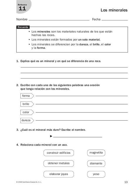 Refuerzo Y Ampliaci N Conocimiento Del Medio Capas De La Tierra