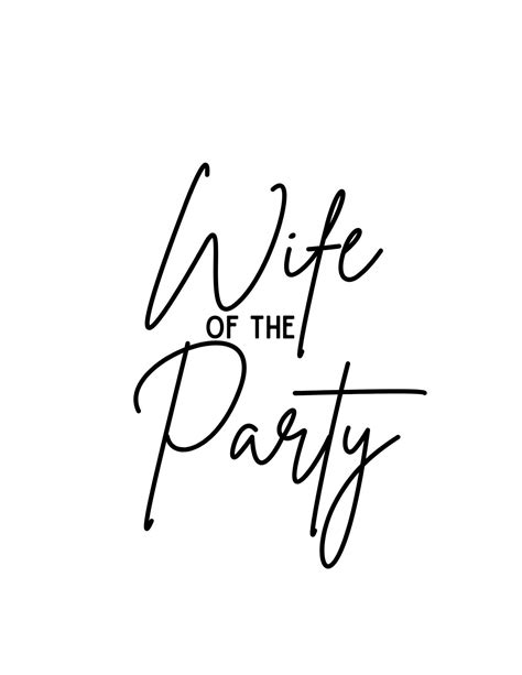 Bachelorette Svg Wife Of The Party Svg Bridal Shower Svg Etsy