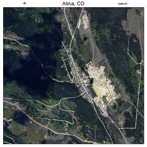 Aerial Photography Map of Alma, CO Colorado