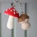 Mushrooms Toadstool And Boletus Crochet Amigurumi Keychain Etsy