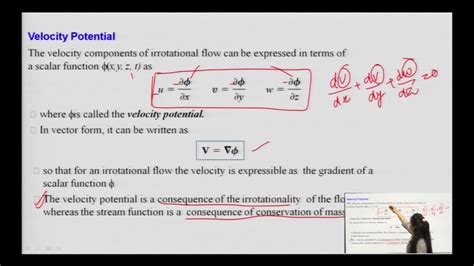 Stream Function Velocity Potential Function Lecture 01 YouTube