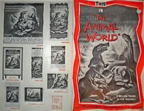 A pressbook from The Animal World (1956) | Famous monsters, Stop motion, King kong