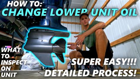 HOW TO Change Lower Unit Oil Detailed Process YouTube