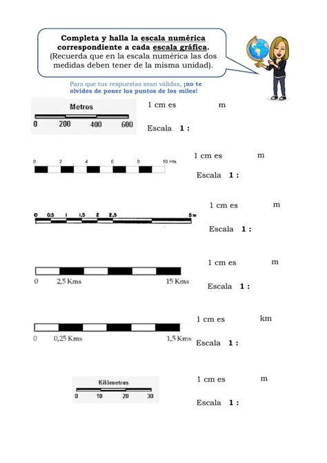 Escalas Planos Y Mapas Worksheet E Forgot My Password School