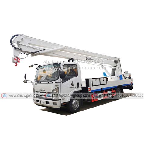 Isuzu M M M Manlift Truck Platform Boom Bucket Articulated Trucks