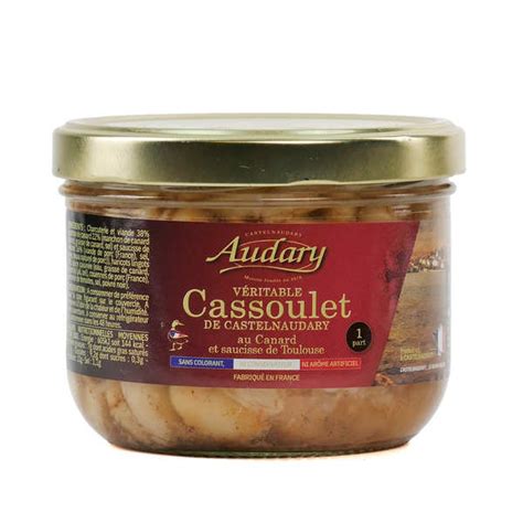 Véritable Cassoulet De Castelnaudary Au Canard Et Saucisses De Toulouse 1 Part Audary