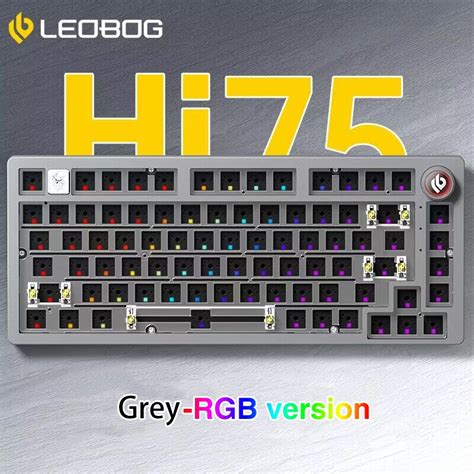 Leobog Hi Customized Keyboard Keys Hot Swap Type C Wired Rgb Effect No Light Two Version