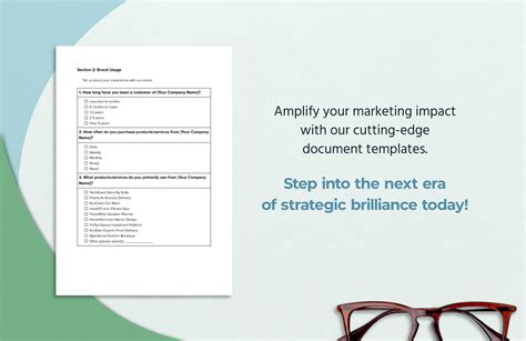 Marketing Brand Loyalty Survey Template In PDF Word Google Docs