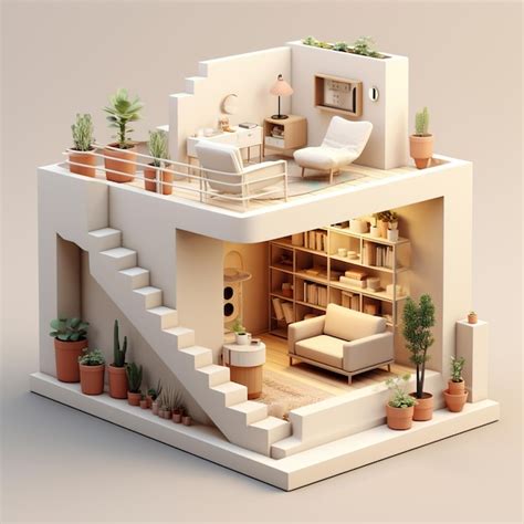 Premium AI Image | 3D home interior design