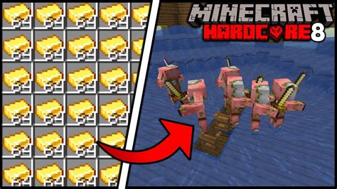I Built An OVERWORLD Gold Farm In Minecraft Hardcore 8 YouTube