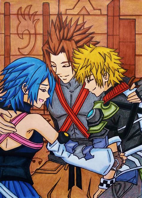 Kh3 Terra Aqua And Ven S Reunion By Dagga19 On Deviantart