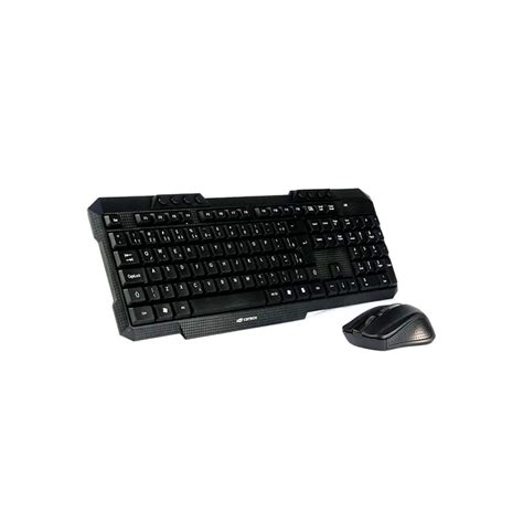 Kit Teclado e Mouse sem fio Wireless Multimídia Preto C3Tech K W10BK