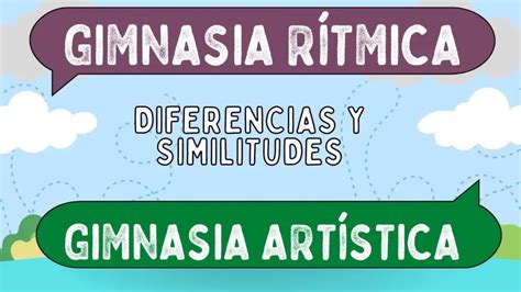 Diferencias entre gimnasia rítmica y gimnasia artística