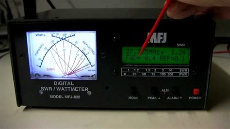 MFJ 828 Digital SWR Watt Frequency Counter HF CB Meter Overview YouTube