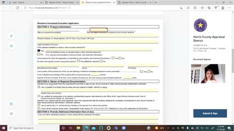 How To File For Harris County Homestead Exemption Deadline April 30th Youtube
