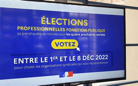 Élections professionnelles dans la fonction publique le 8 décembre 2022