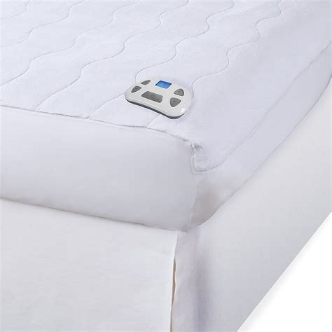 Serta Bluetooth Electric Heated Warming Mattress Pad Queen White Ebay