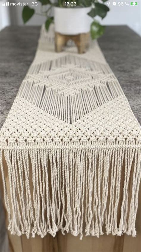 Jute Macrame Macrame Runner Macrame Decor Macrame Art Macrame