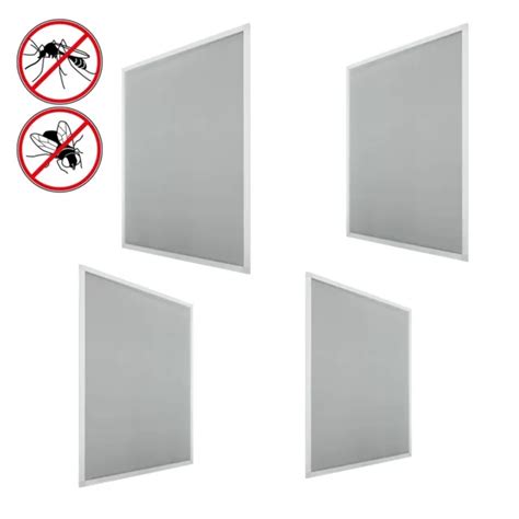 Moustiquaire Pour Fen Tre Cadre Blanc En Aluminium Avec Fixations X X