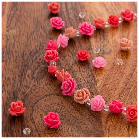 Pink Rose Bead Strand Hobby Lobby 2194561