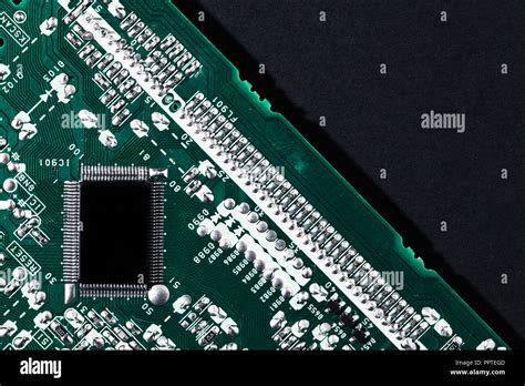 Microchip Integrated On Motherboard Computer Science Stock Photo Alamy