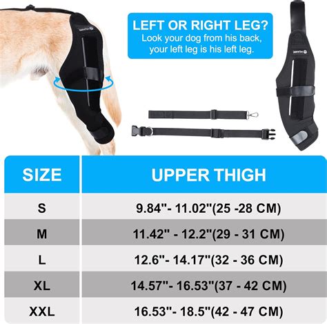 Huame Rodillera Para Perro Soporte Para Pierna Trasera Desgarrada Del