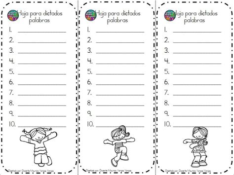 Plantillas De Dictados 18 Imagenes Educativas