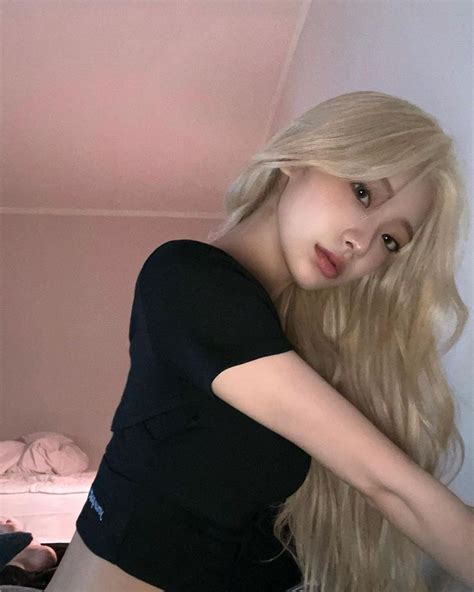 YOONSEO IM Yooxseo Instagram Photos And Videos Blonde Hair Korean Blonde Hair Girl