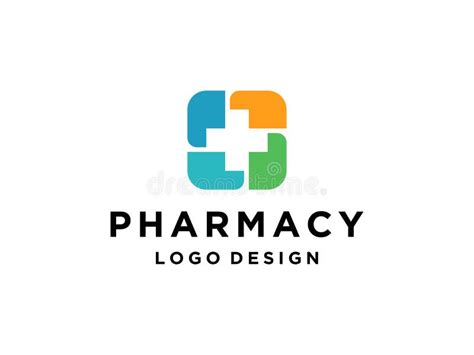 Artistic Cross Pharmacy Medical Hospital Pattern Logo Design